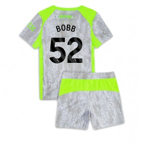Manchester City Oscar Bobb #52 Tredje Kläder Barn 2025-26 Kortärmad (+ Korta byxor)